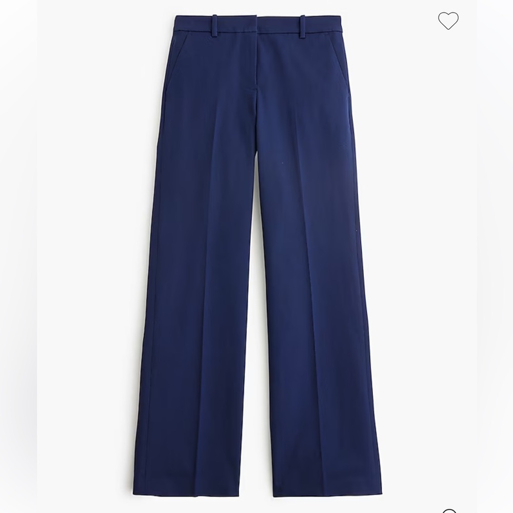 J. Crew Classic Wide Leg Navy Pants